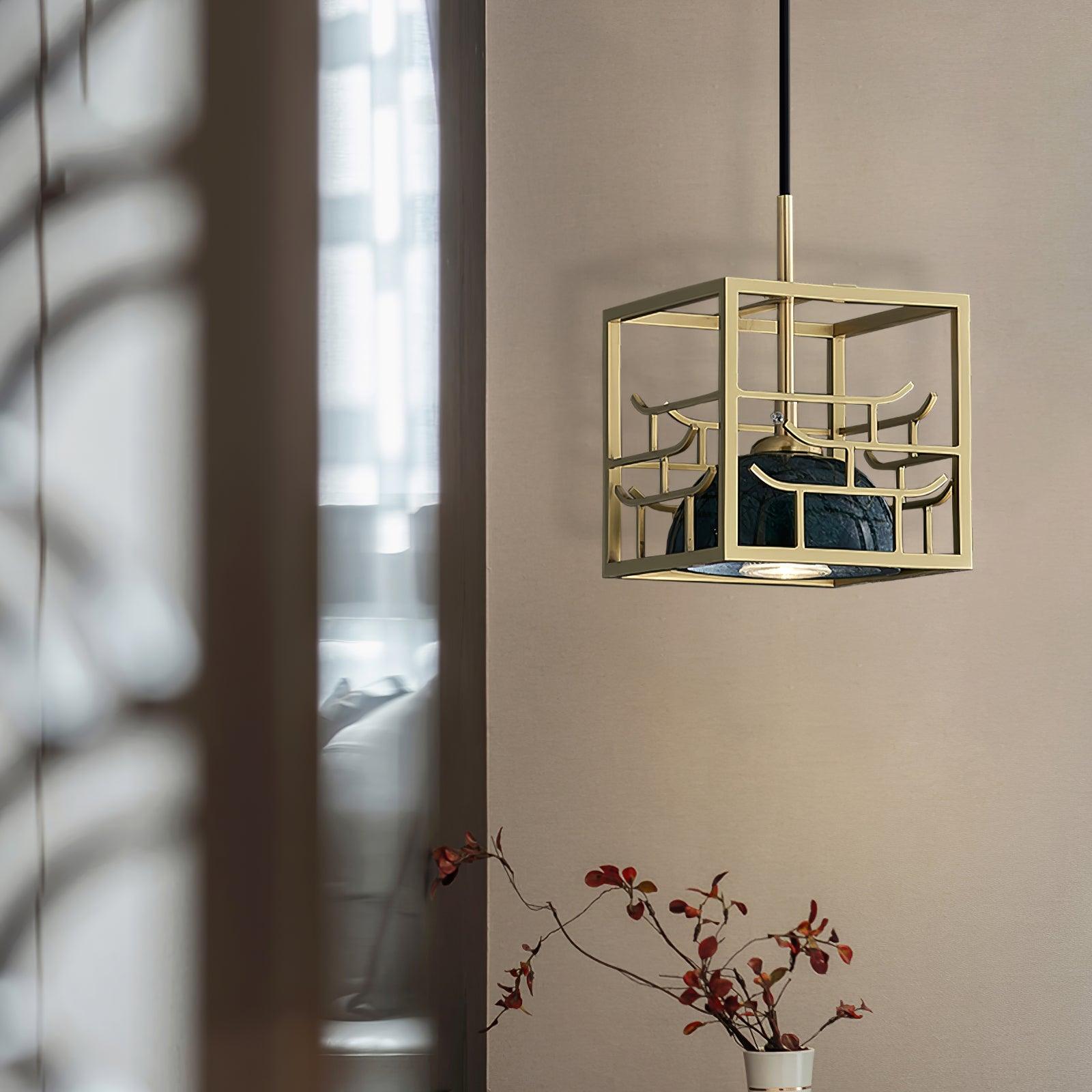Cubo Modern Brass Pendant Lamp - Letslighting