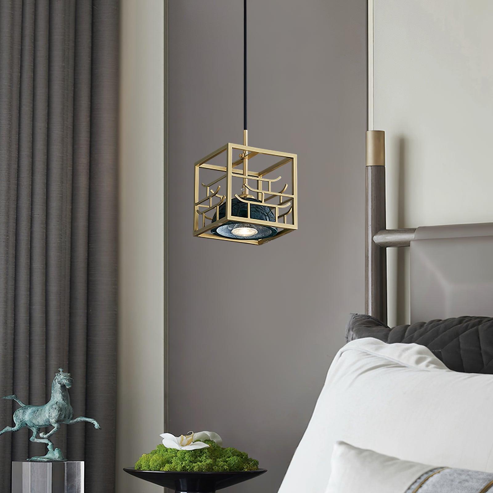 Cubo Modern Brass Pendant Lamp - Letslighting