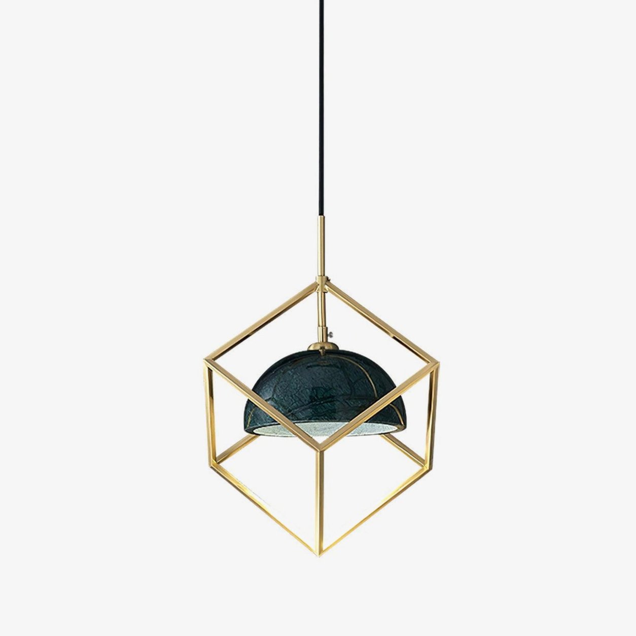 Cubo Modern Brass Pendant Lamp - Letslighting