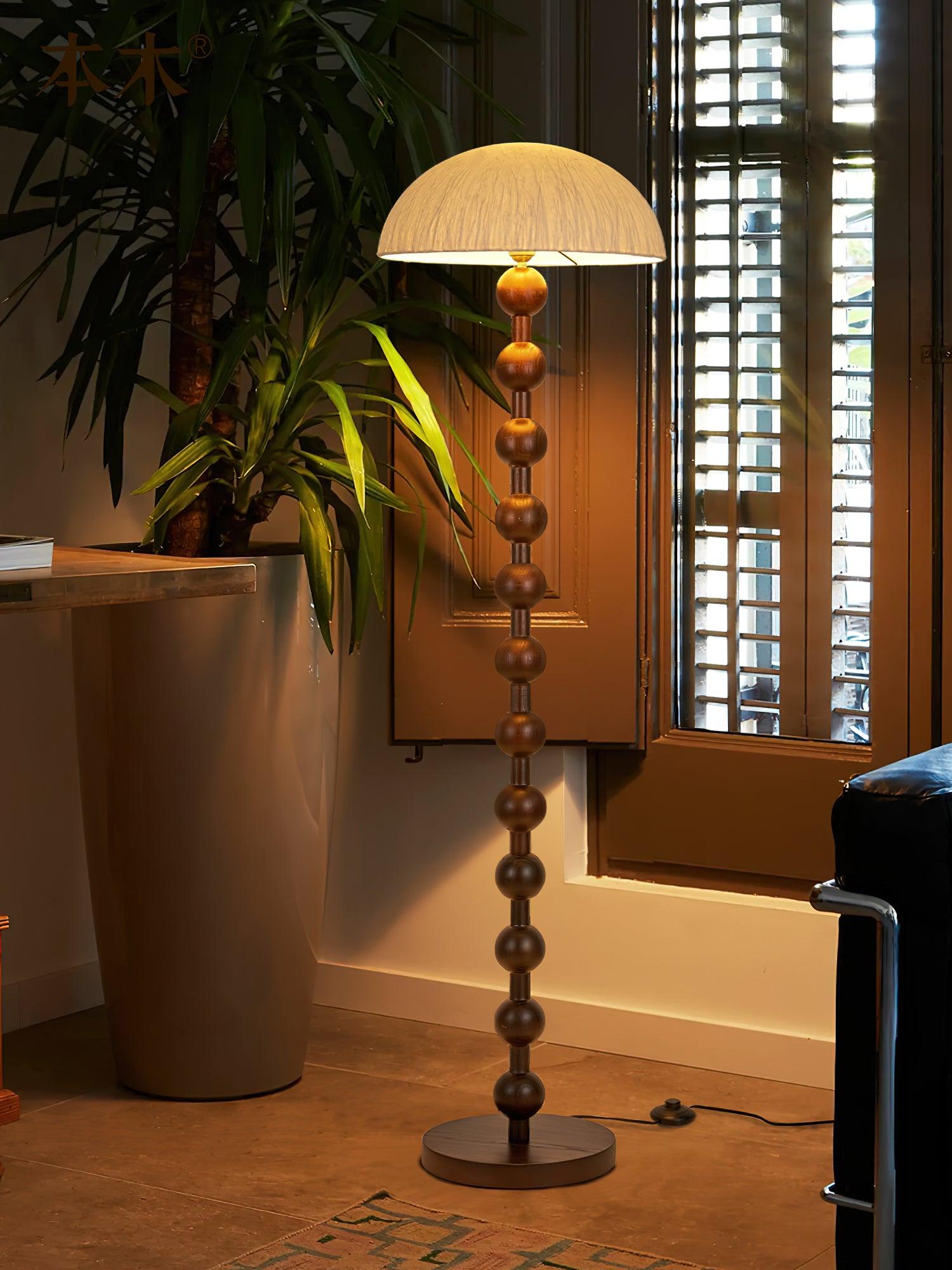 Lyliril Retro Wood Floor Lamp - Letslighting