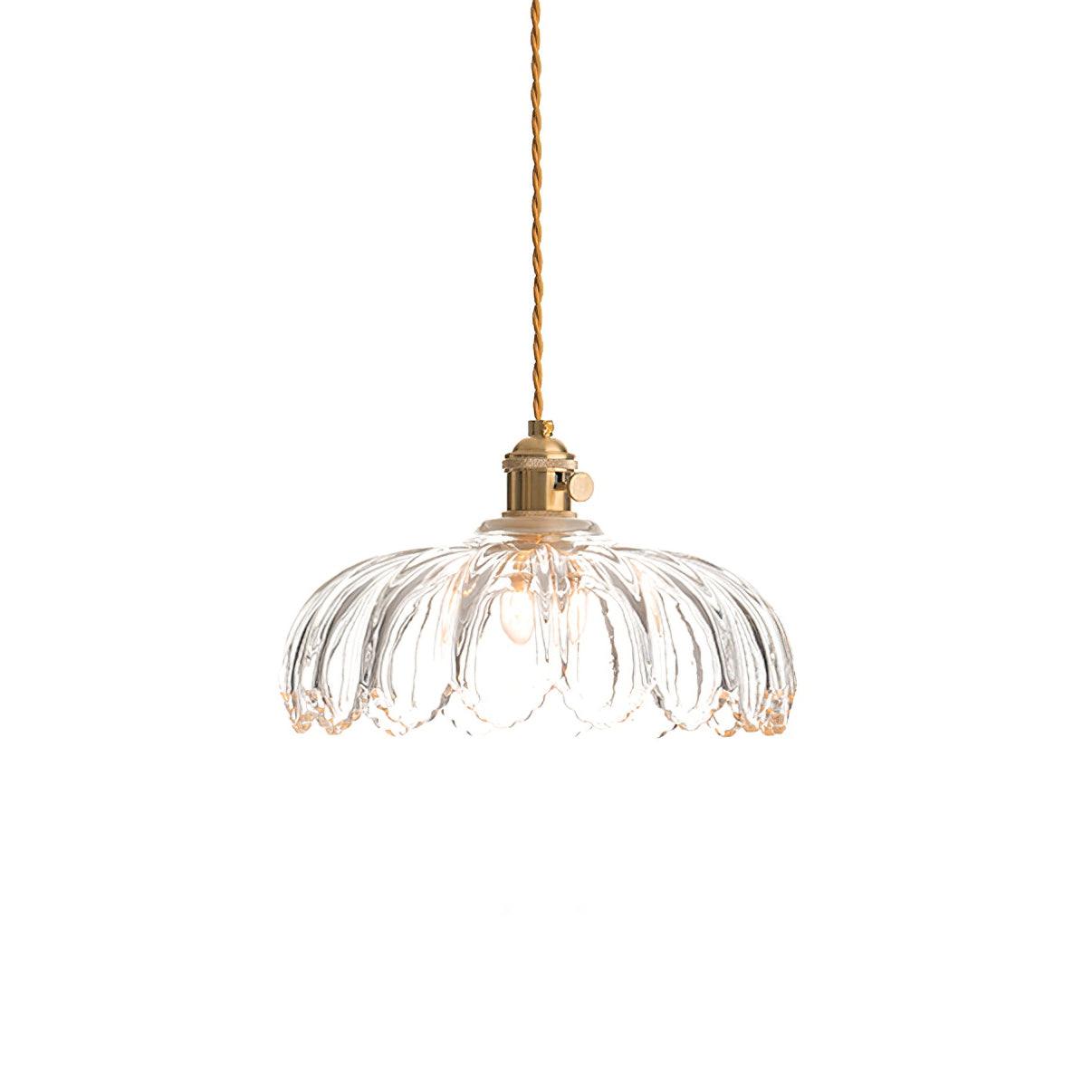 Limea Green Glass Flower Pendant Light