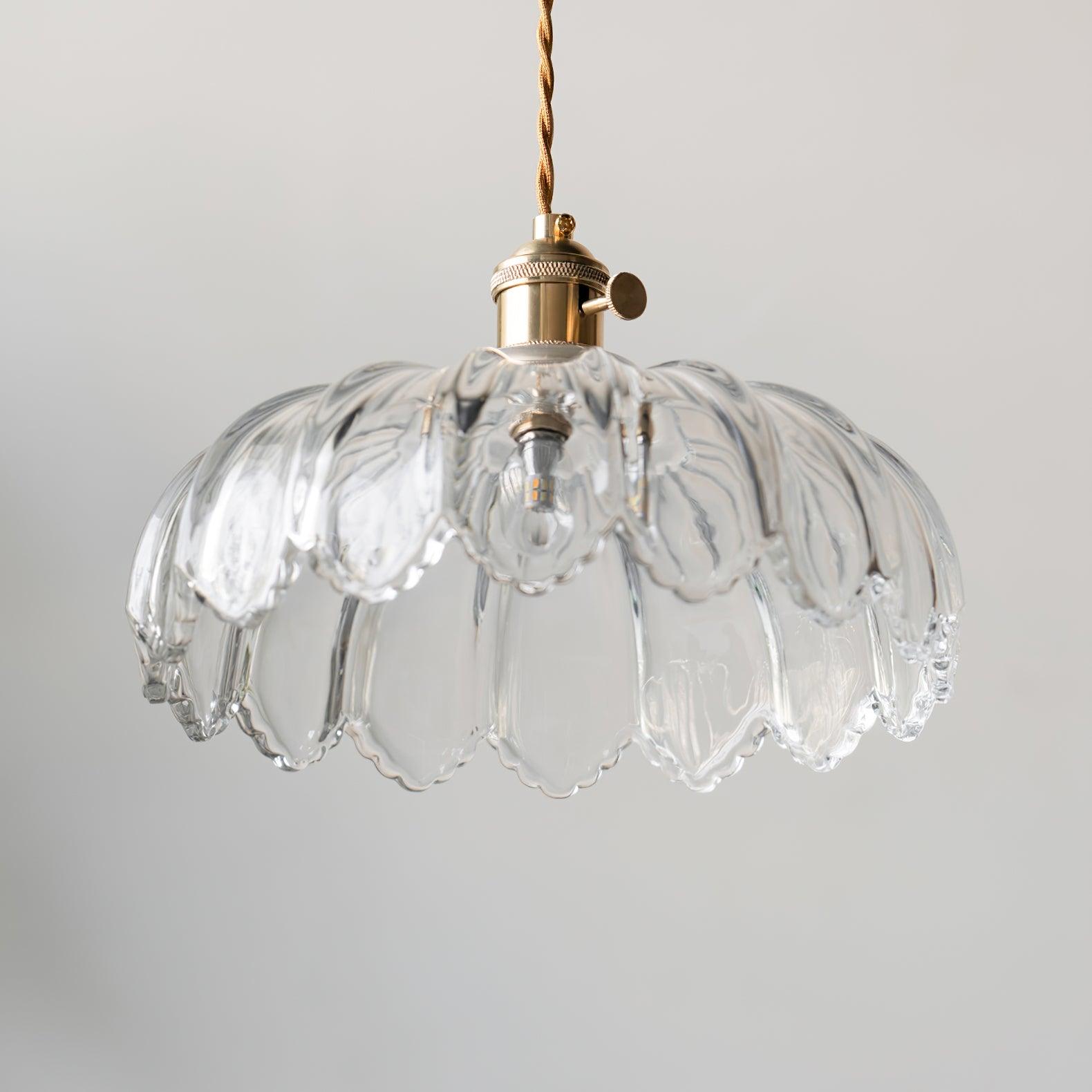 Limea Green Glass Flower Pendant Light