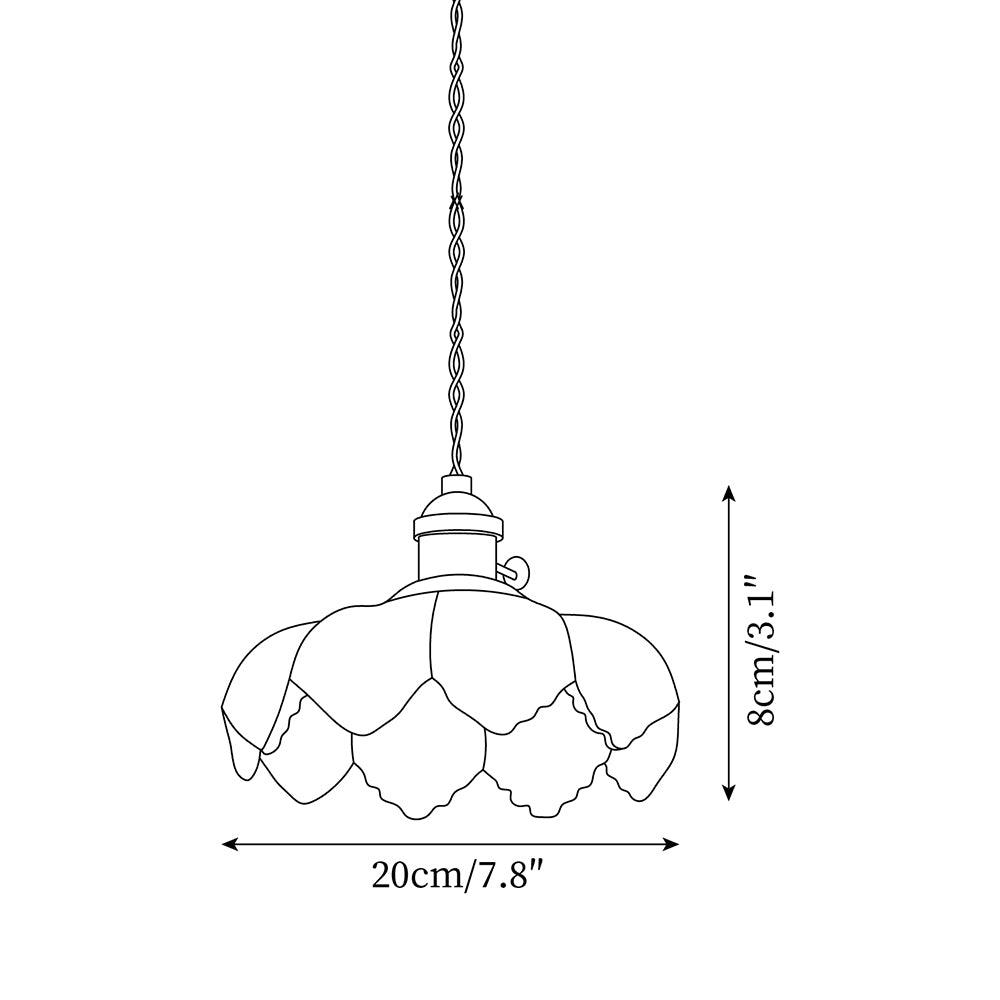 Limea Green Glass Flower Pendant Light
