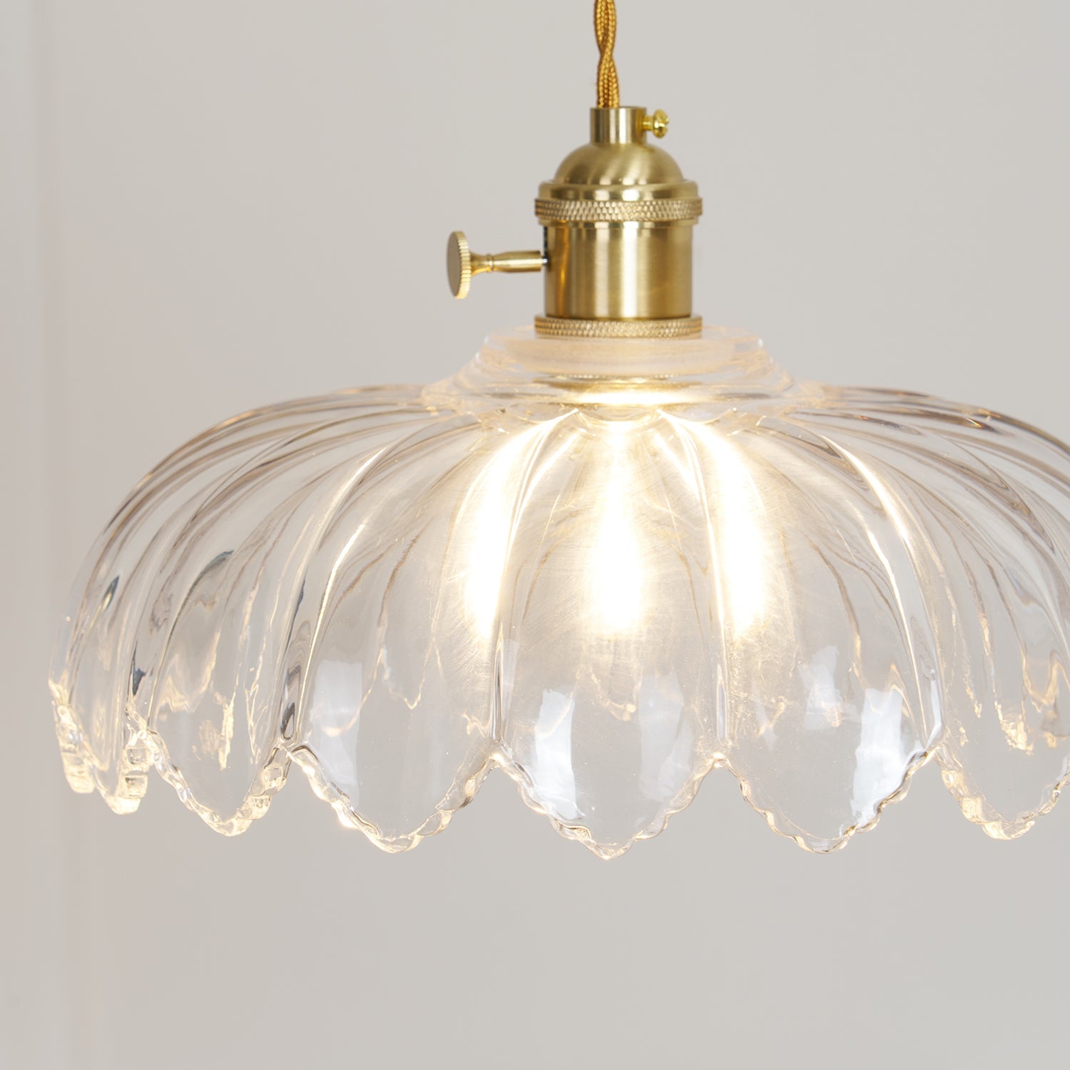 Limea Green Glass Flower Pendant Light