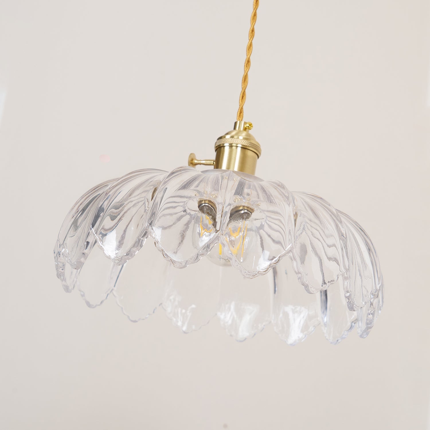Limea Green Glass Flower Pendant Light
