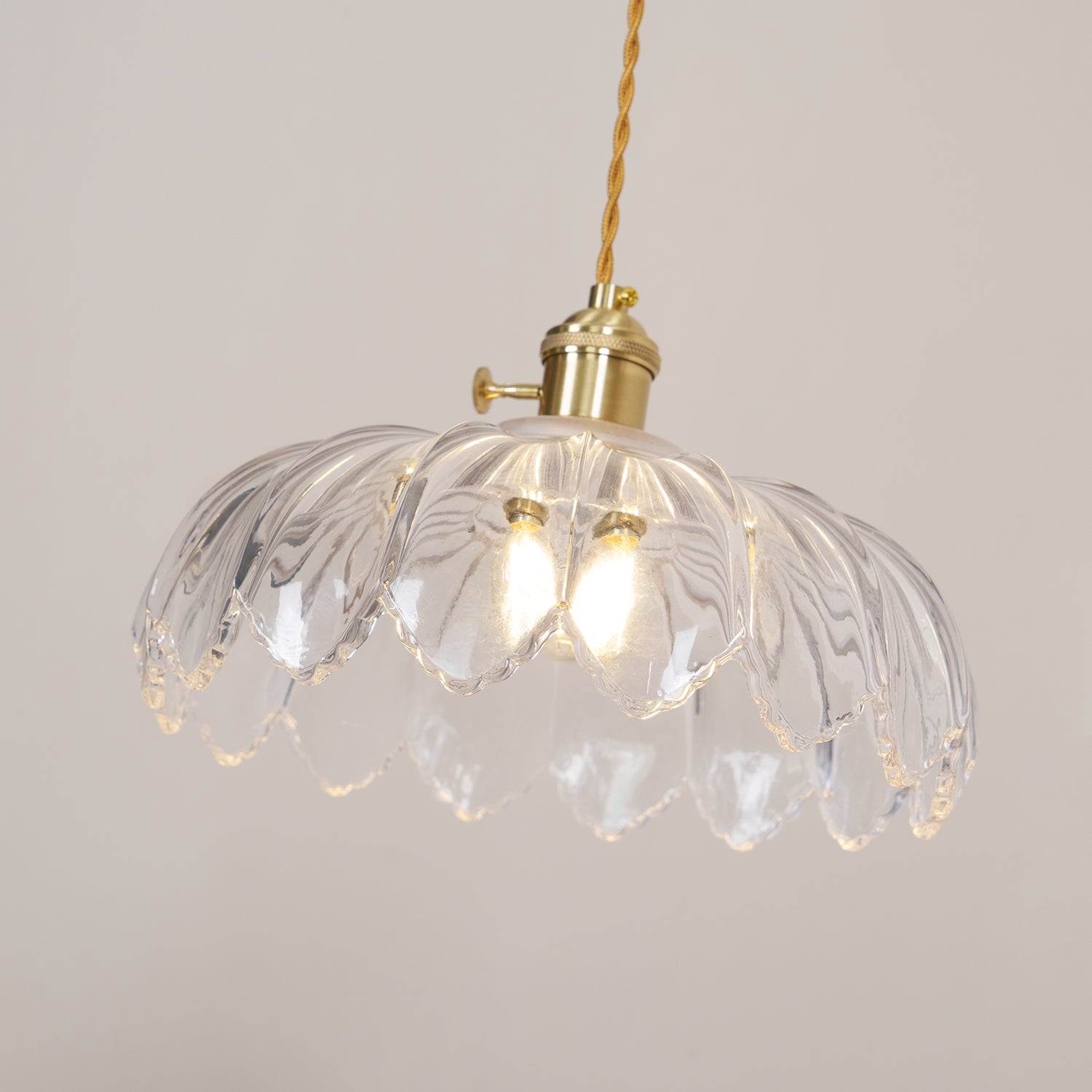 Limea Green Glass Flower Pendant Light