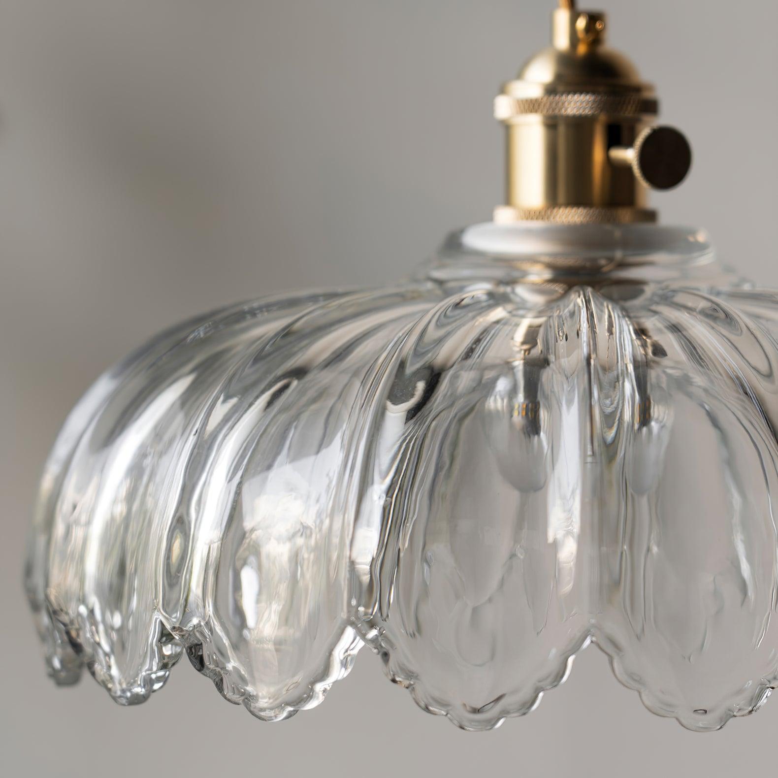 Limea Green Glass Flower Pendant Light