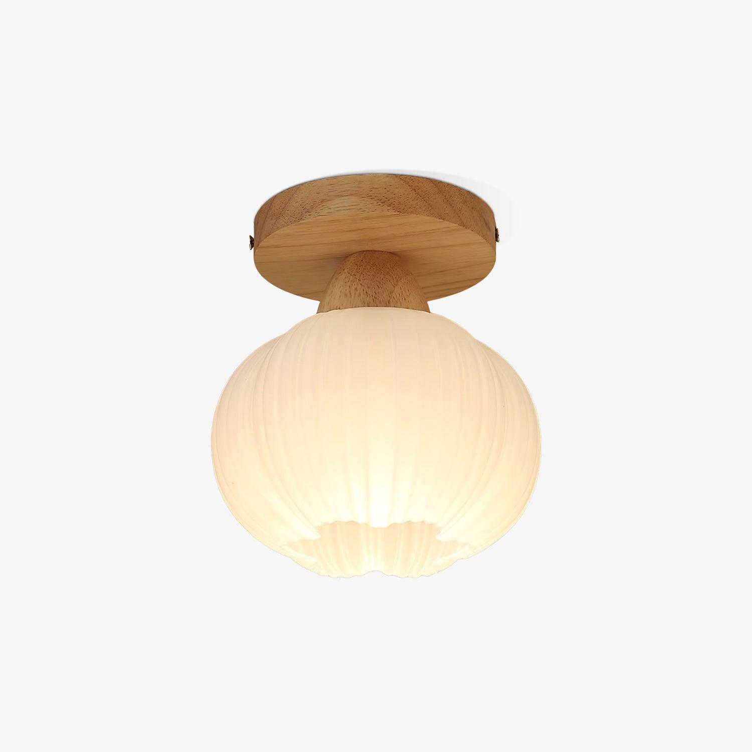 Gleam Large Flower Bag Wood Ceiling Lamp - Letslighting