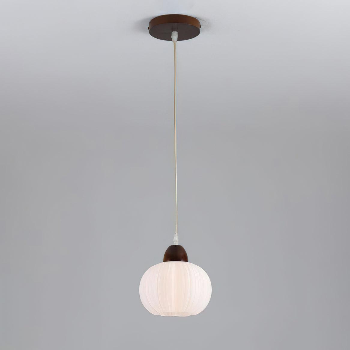 Pumpkin Modern Wood Pendant Lamp - Letslighting