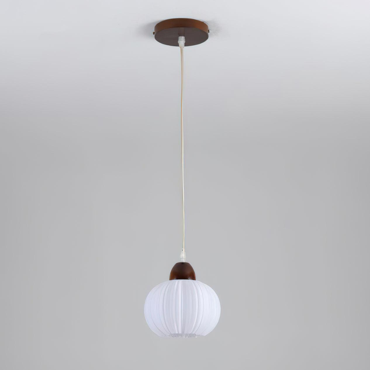 Pumpkin Modern Wood Pendant Lamp - Letslighting