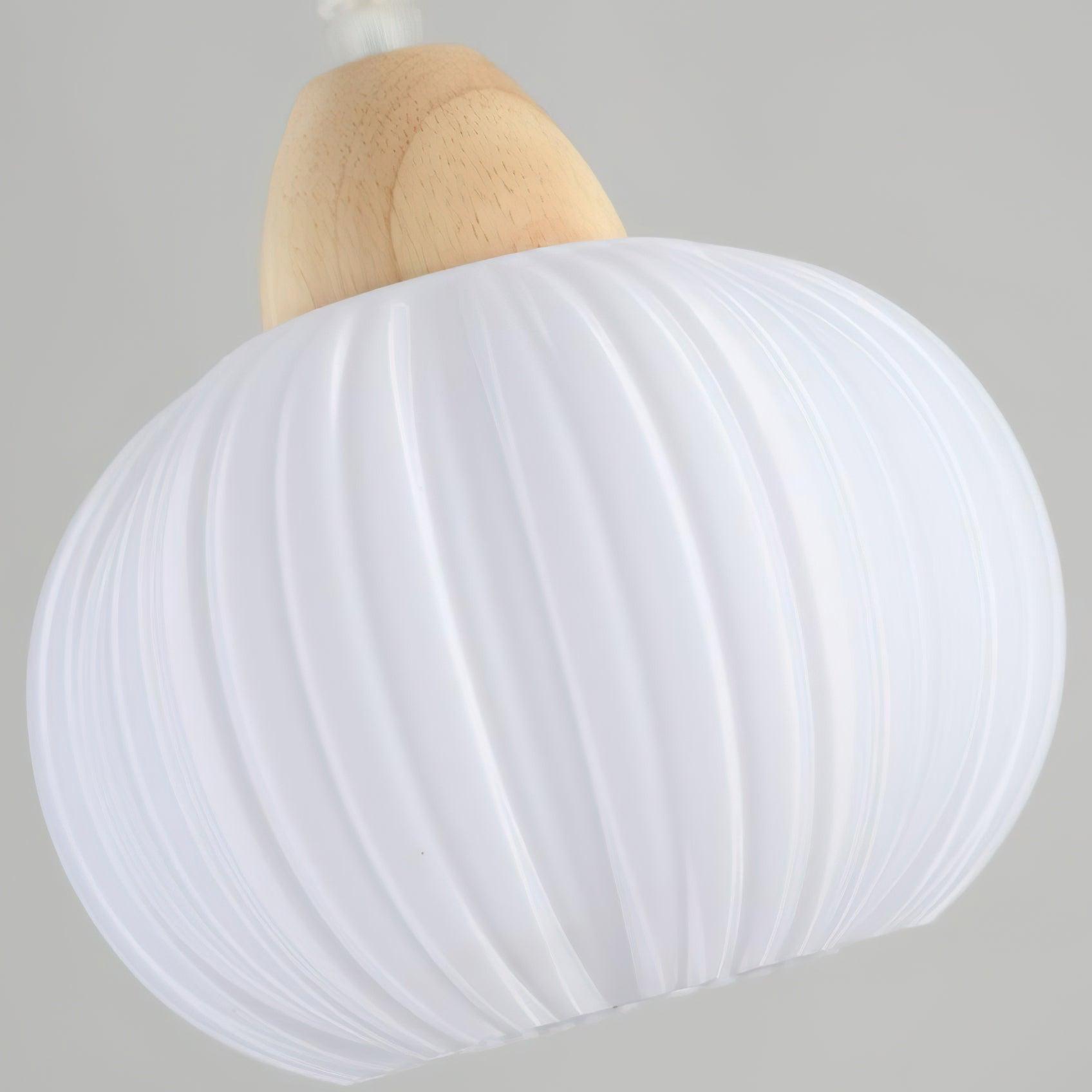 Pumpkin Modern Wood Pendant Lamp - Letslighting