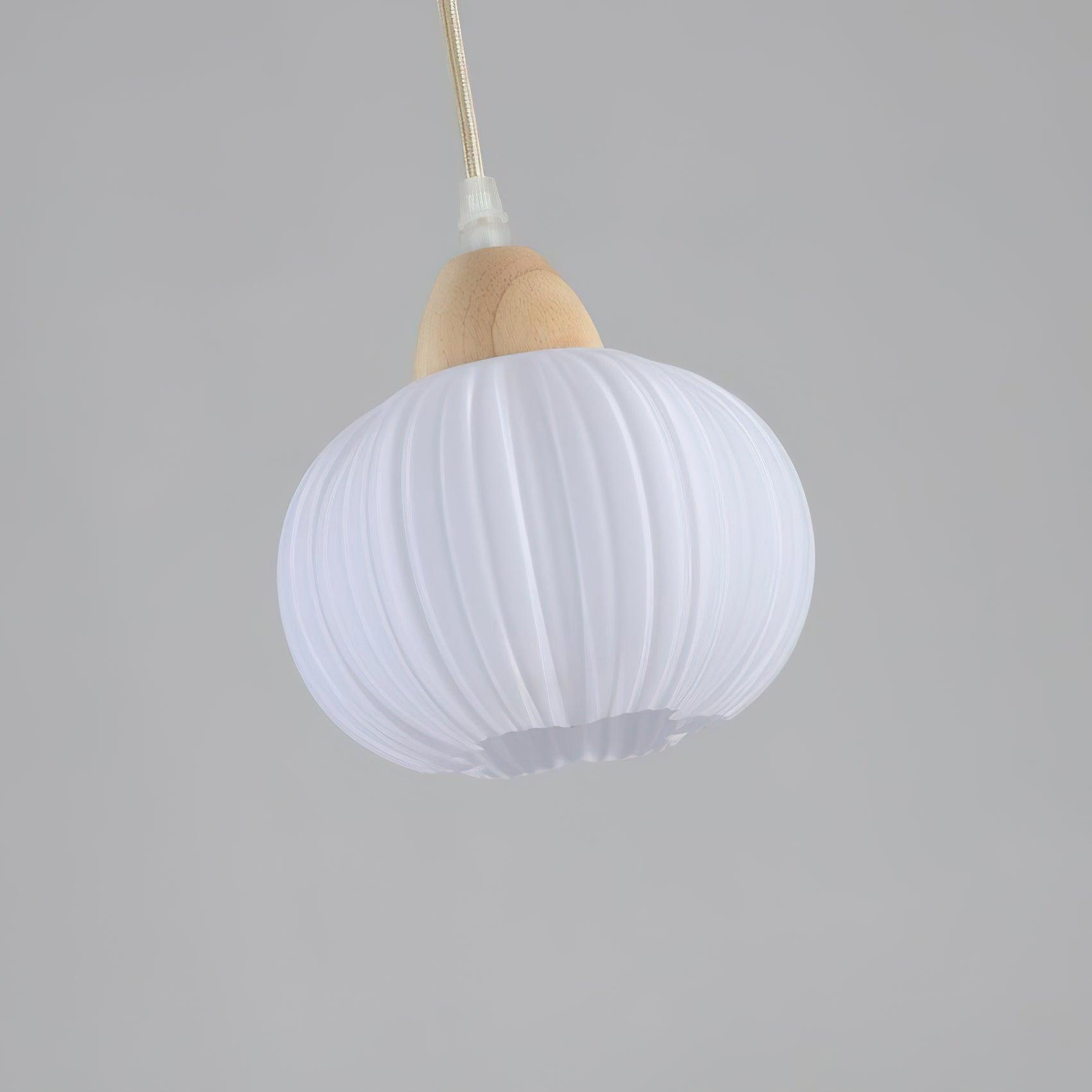 Pumpkin Modern Wood Pendant Lamp - Letslighting