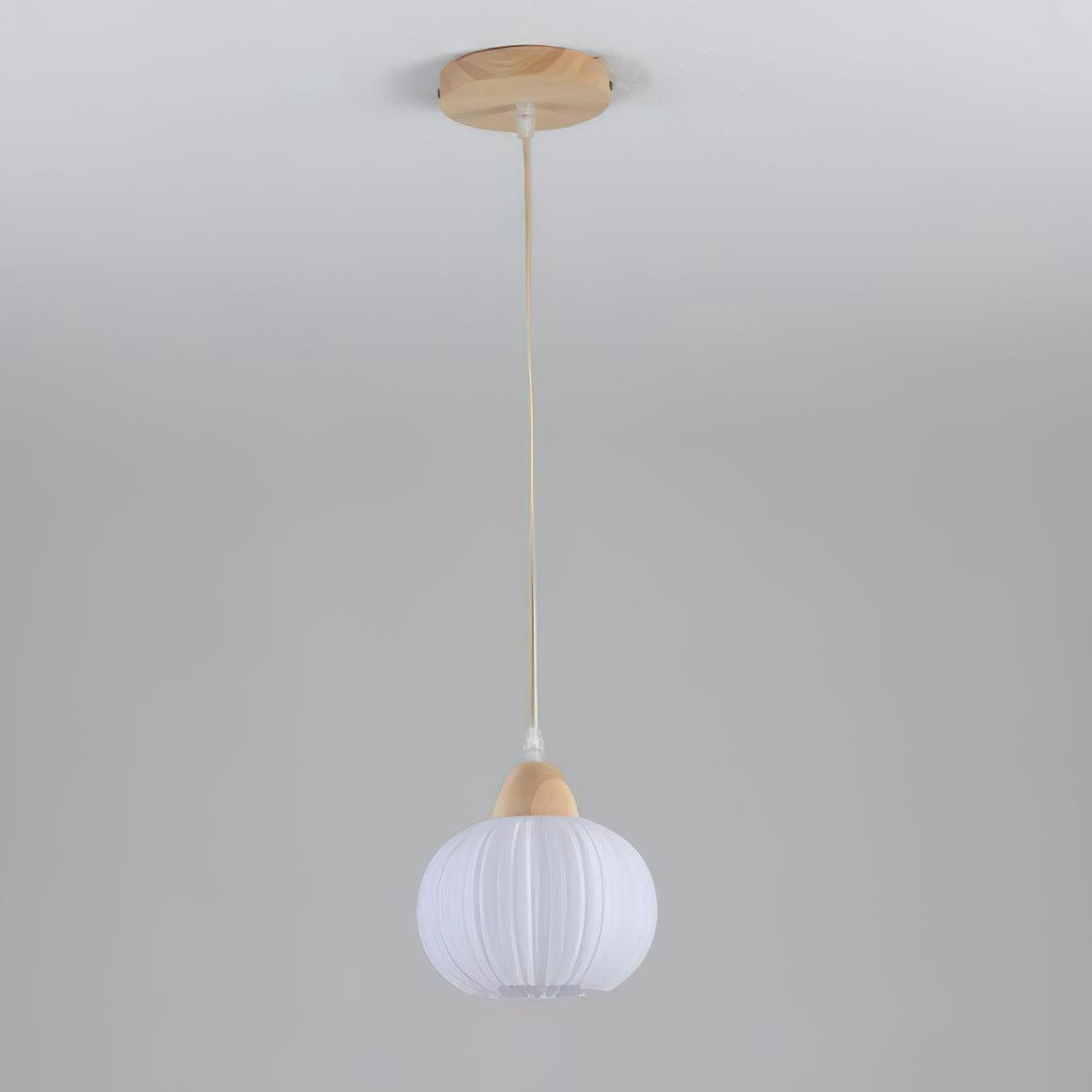 Pumpkin Modern Wood Pendant Lamp - Letslighting