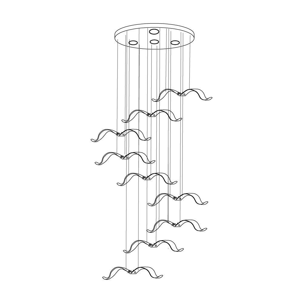 Acariel Luxury Large Seagull Glass Chandelier - Letslighting