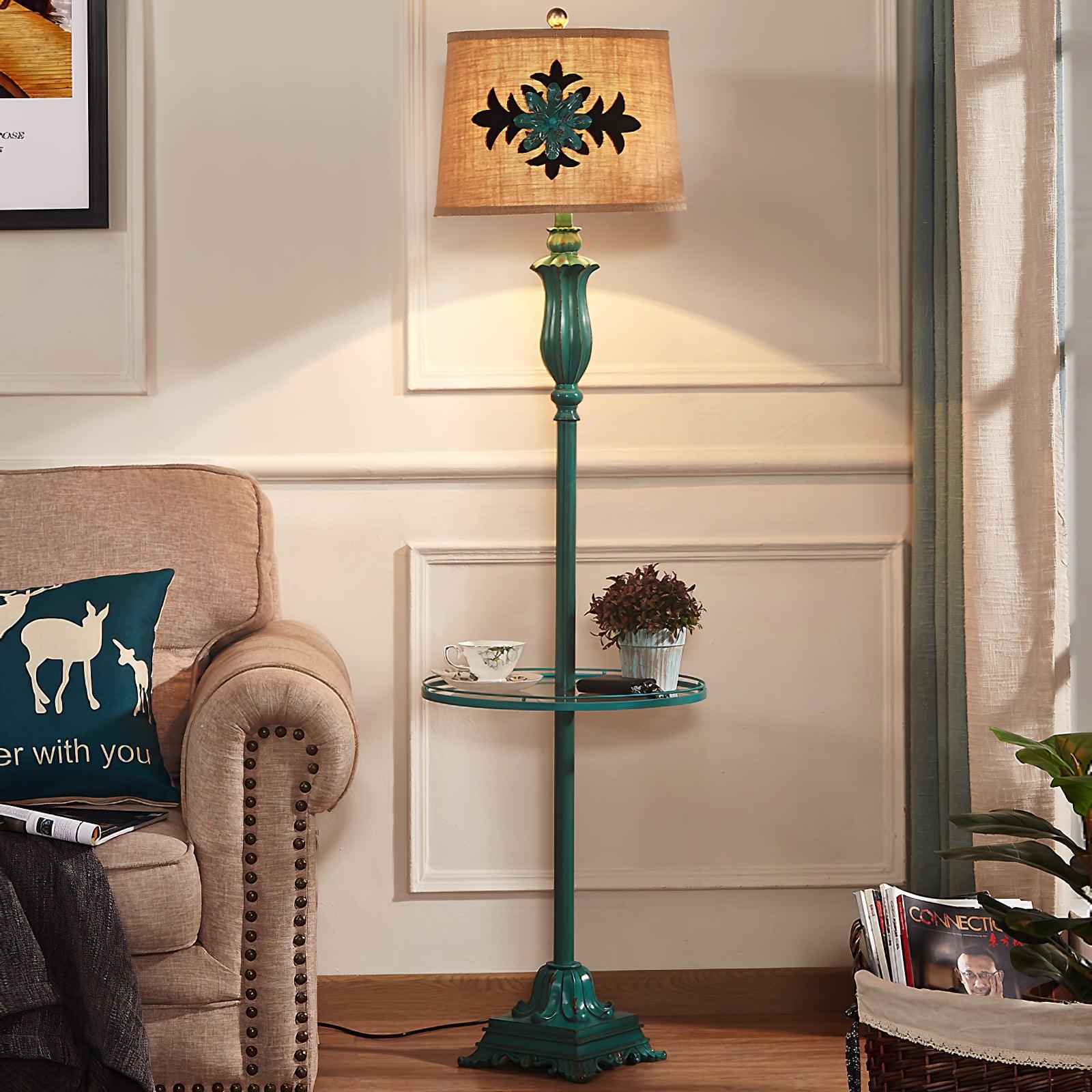 Byron Vintage Resin Floor Lamp - Letslighting