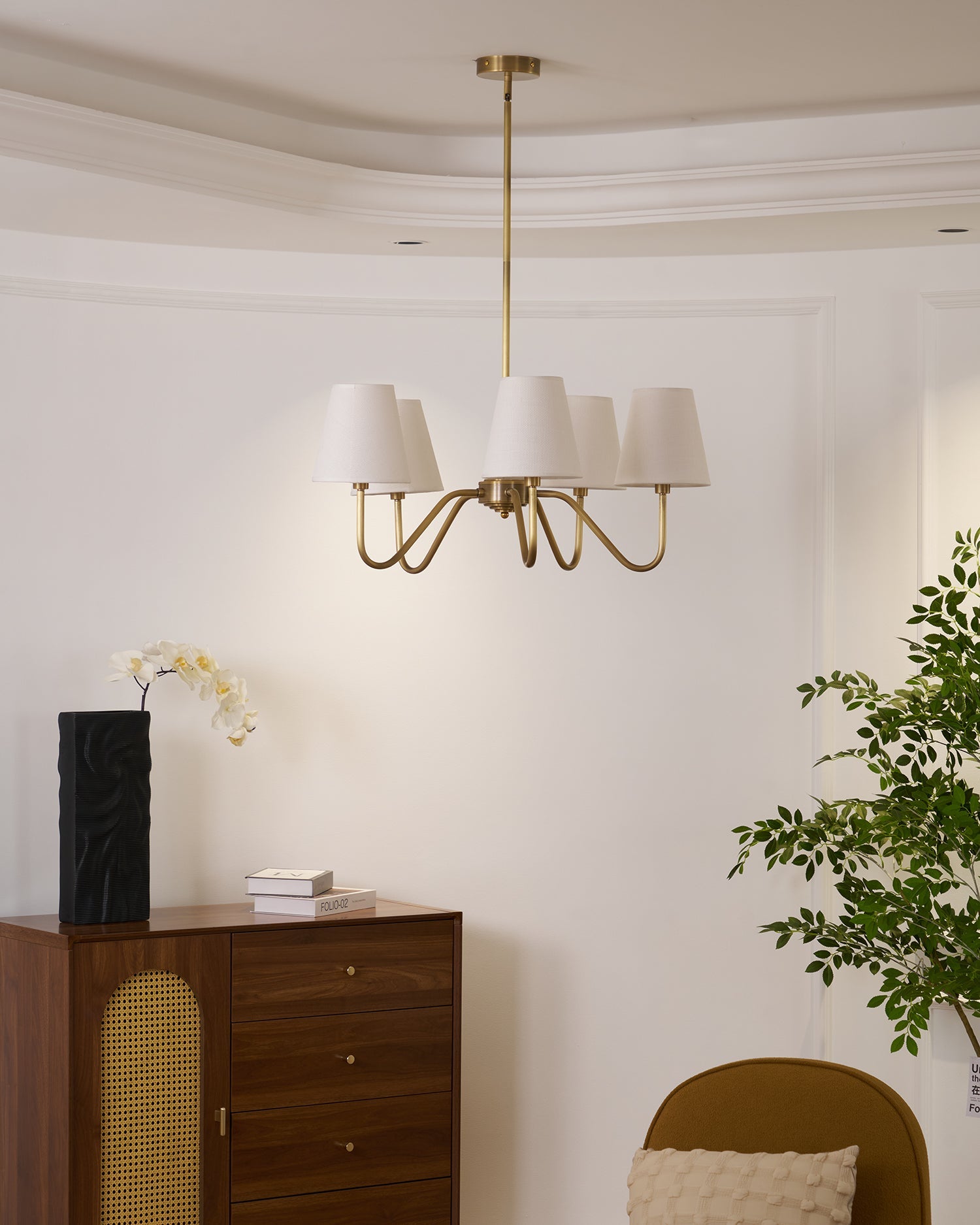 Lassen Chandelier Curved Arms - Letslighting