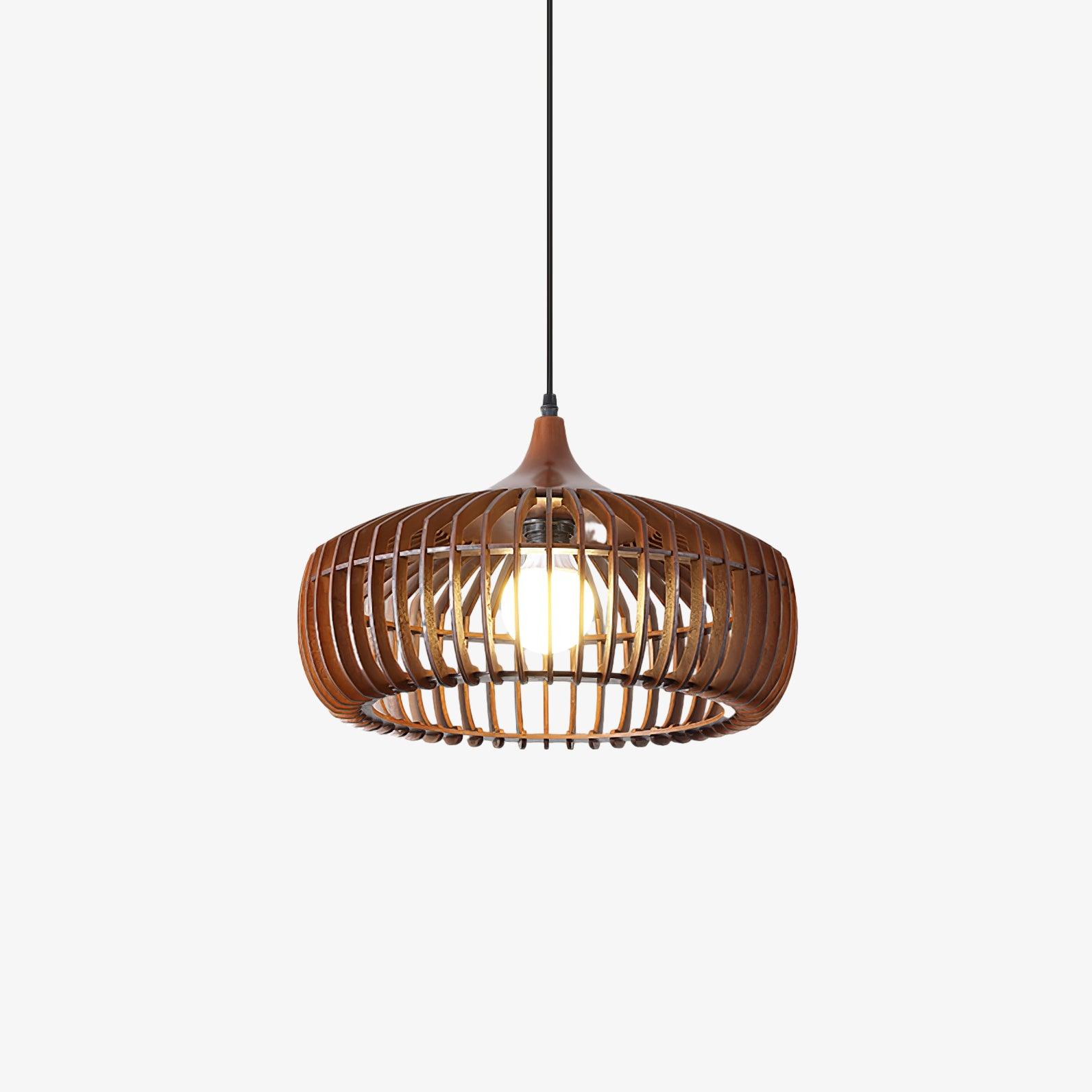 Vesva Wooden Retro Pendant Lamp - Letslighting