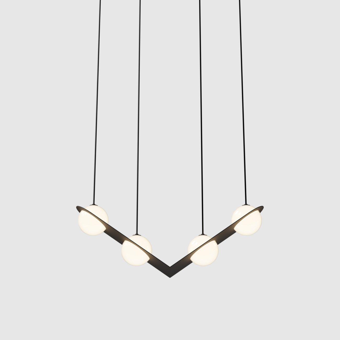 Valentina Black Glass Pendant Lamp - Letslighting