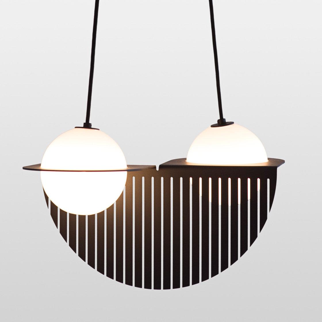 Valentina Black Glass Pendant Lamp - Letslighting