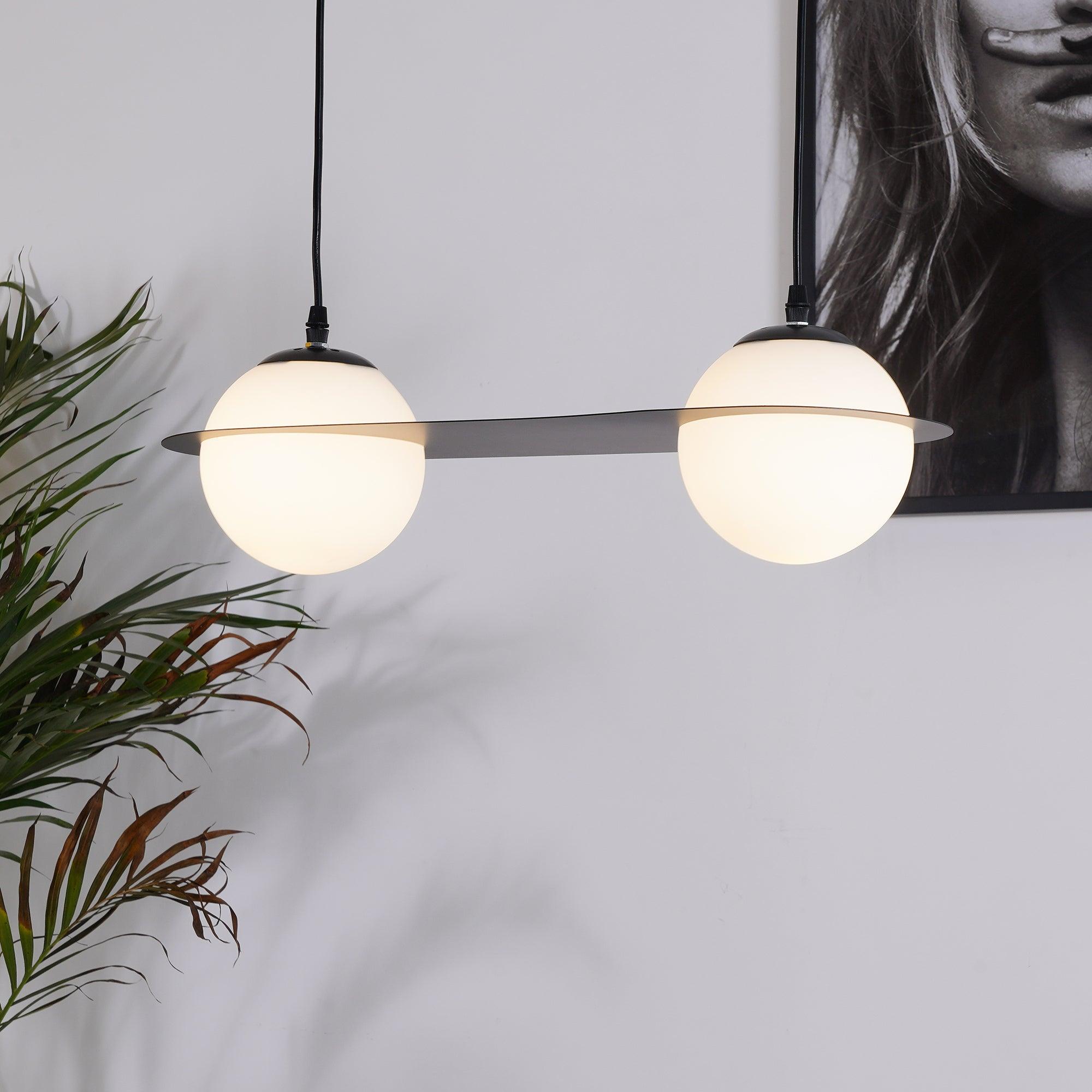 Valentina Black Glass Pendant Lamp - Letslighting