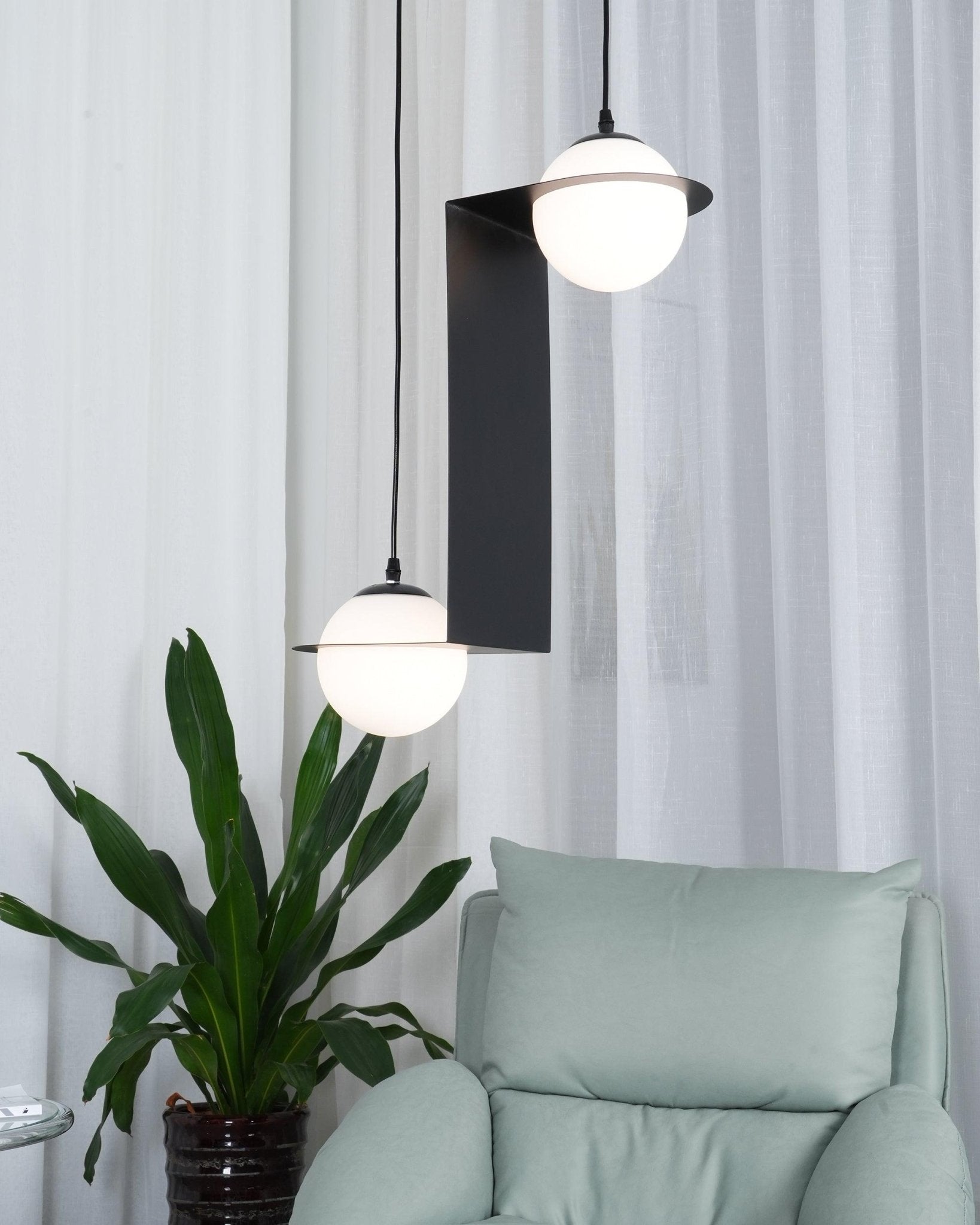 Mirere Black Contemporary Pendant Lamp - Letslighting
