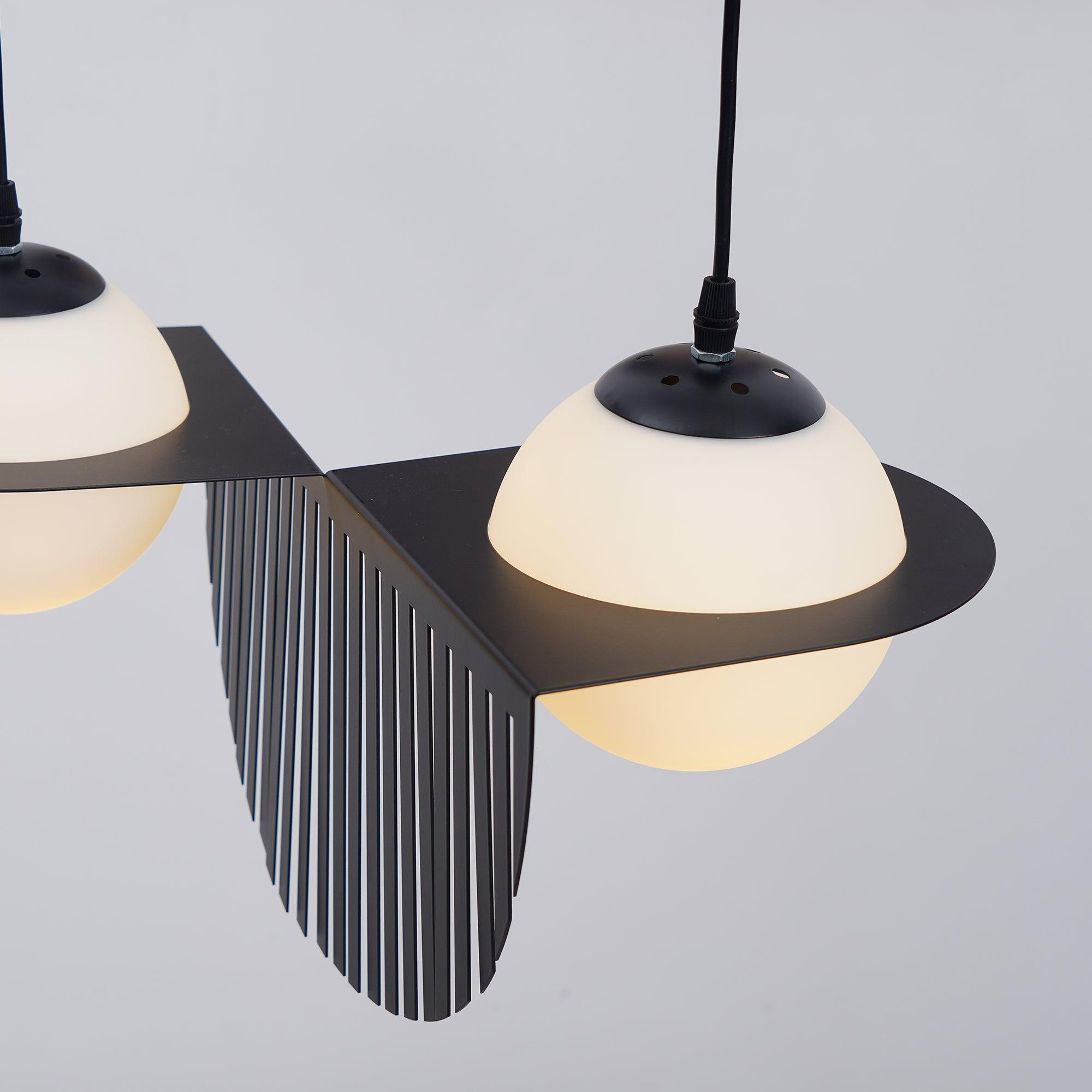 Valentina Black Glass Pendant Lamp - Letslighting