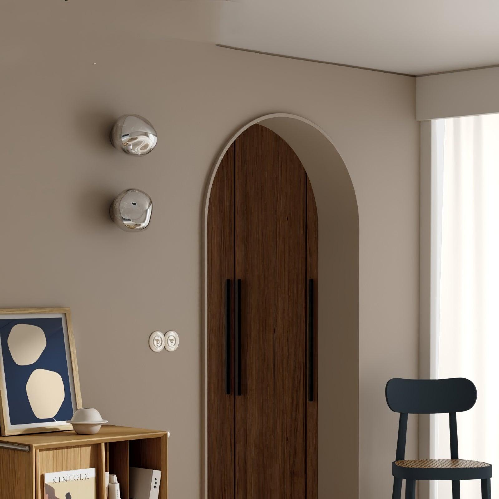 Auden Amber Glass Wall Lamp - Letslighting