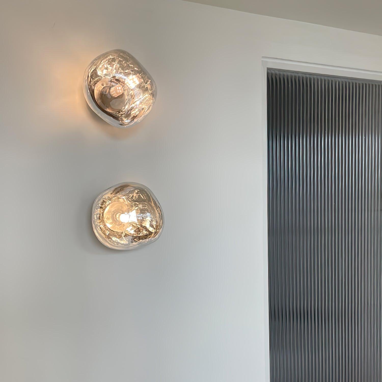 Auden Amber Glass Wall Lamp - Letslighting
