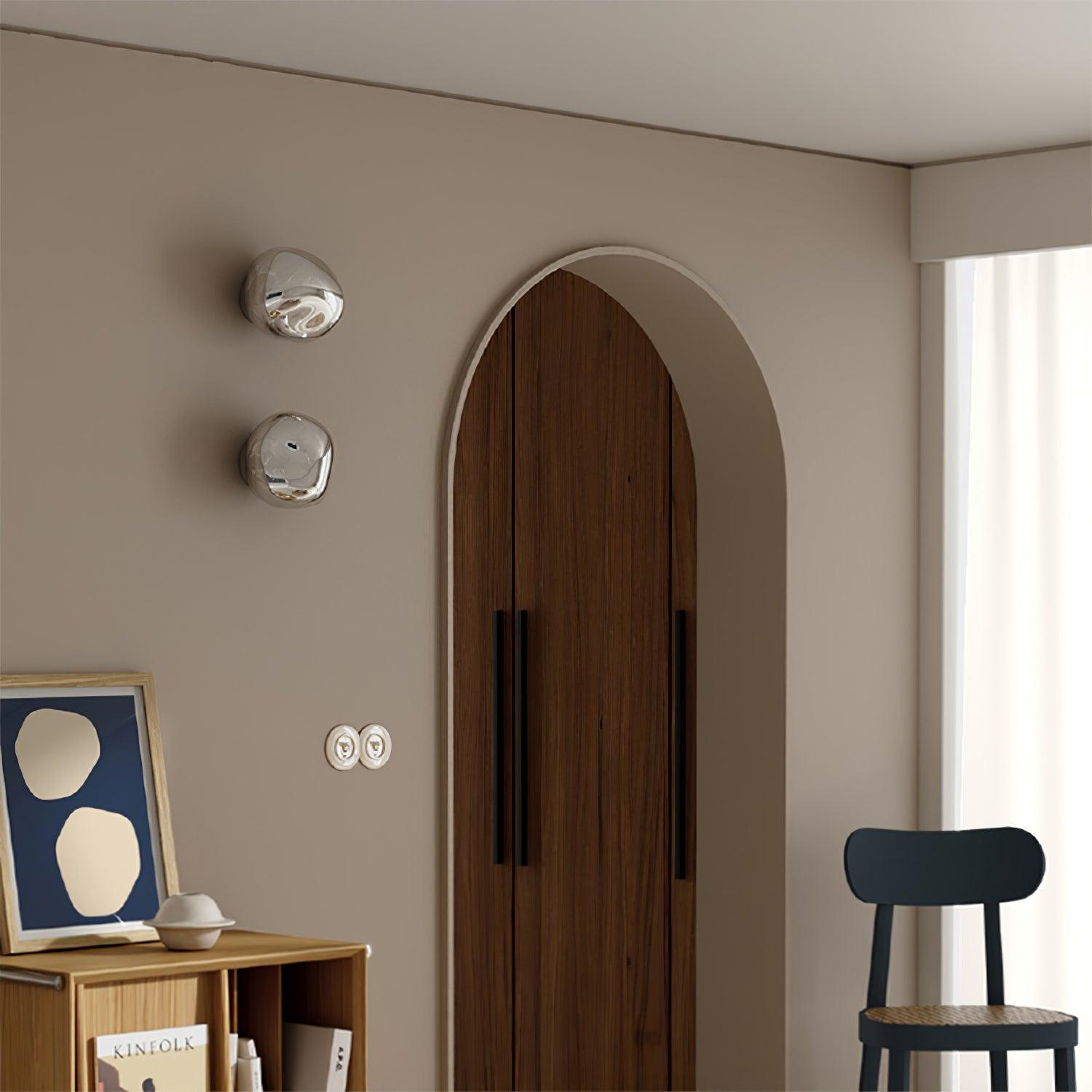Auden Amber Glass Wall Lamp - Letslighting