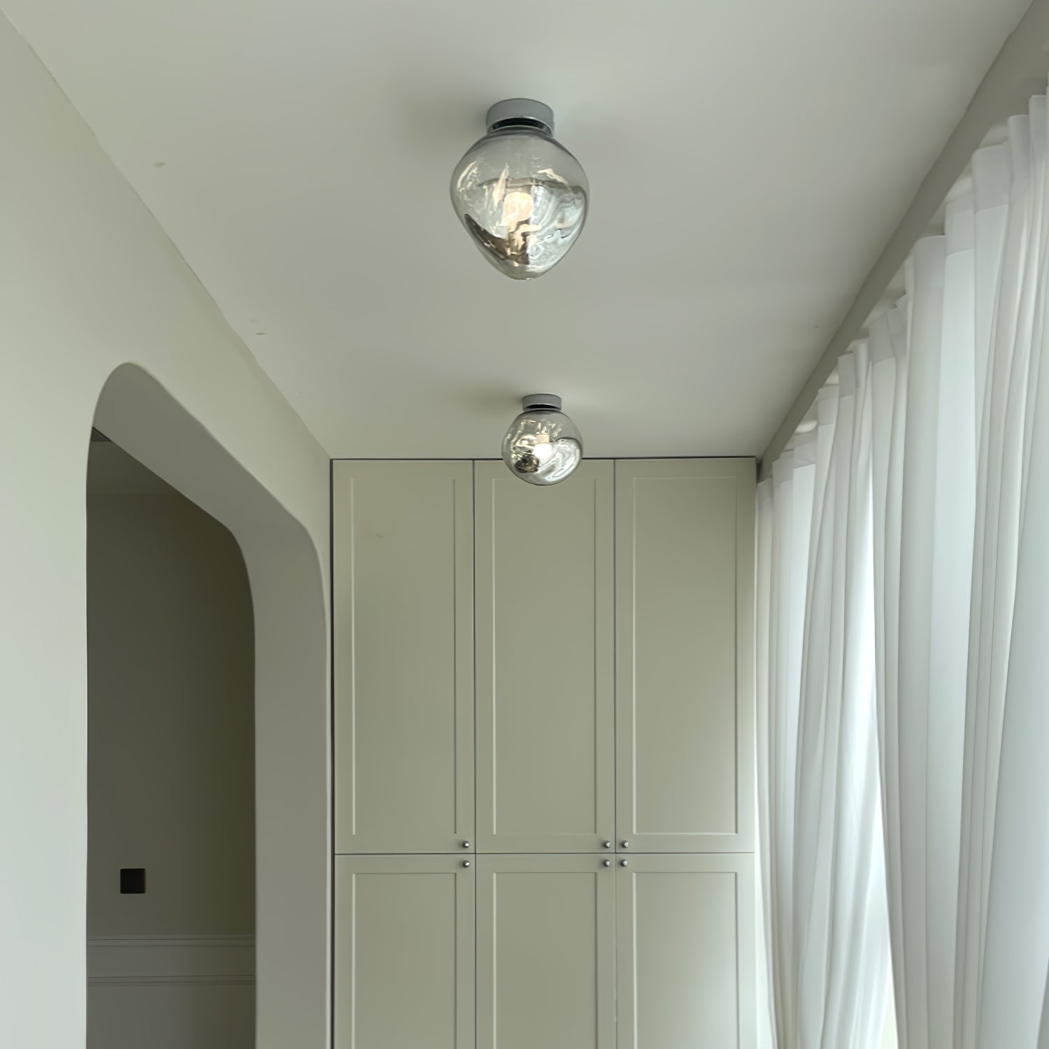 Auden Amber Glass Wall Lamp - Letslighting