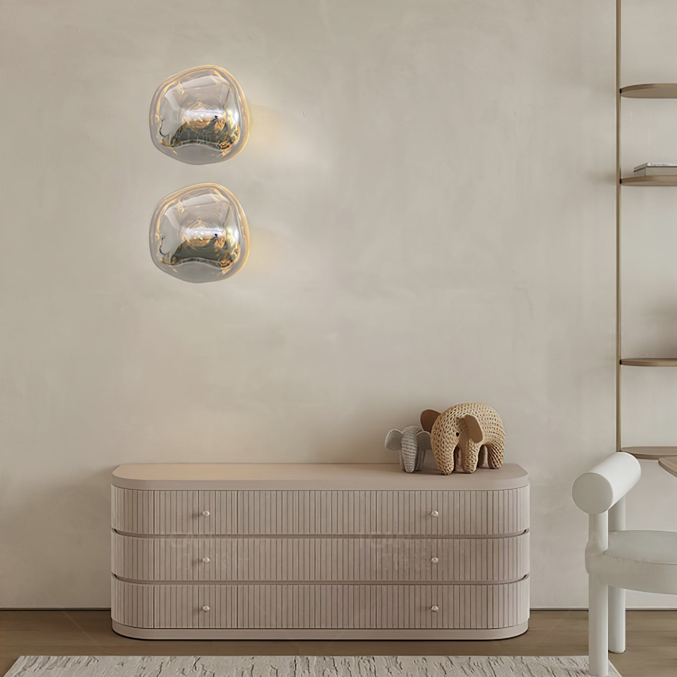 Auden Amber Glass Wall Lamp - Letslighting