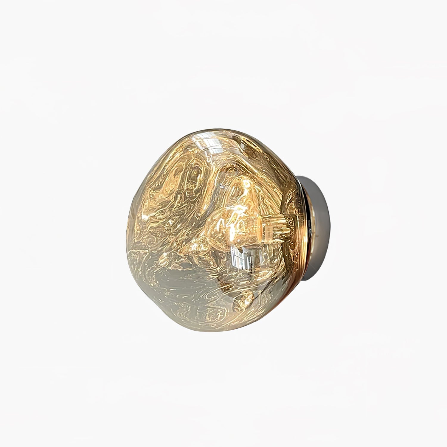 Auden Amber Glass Wall Lamp - Letslighting