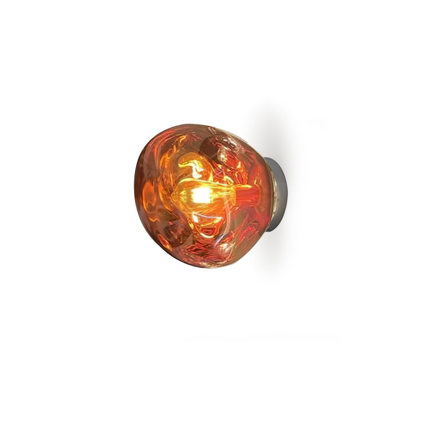 Auden Amber Glass Wall Lamp - Letslighting