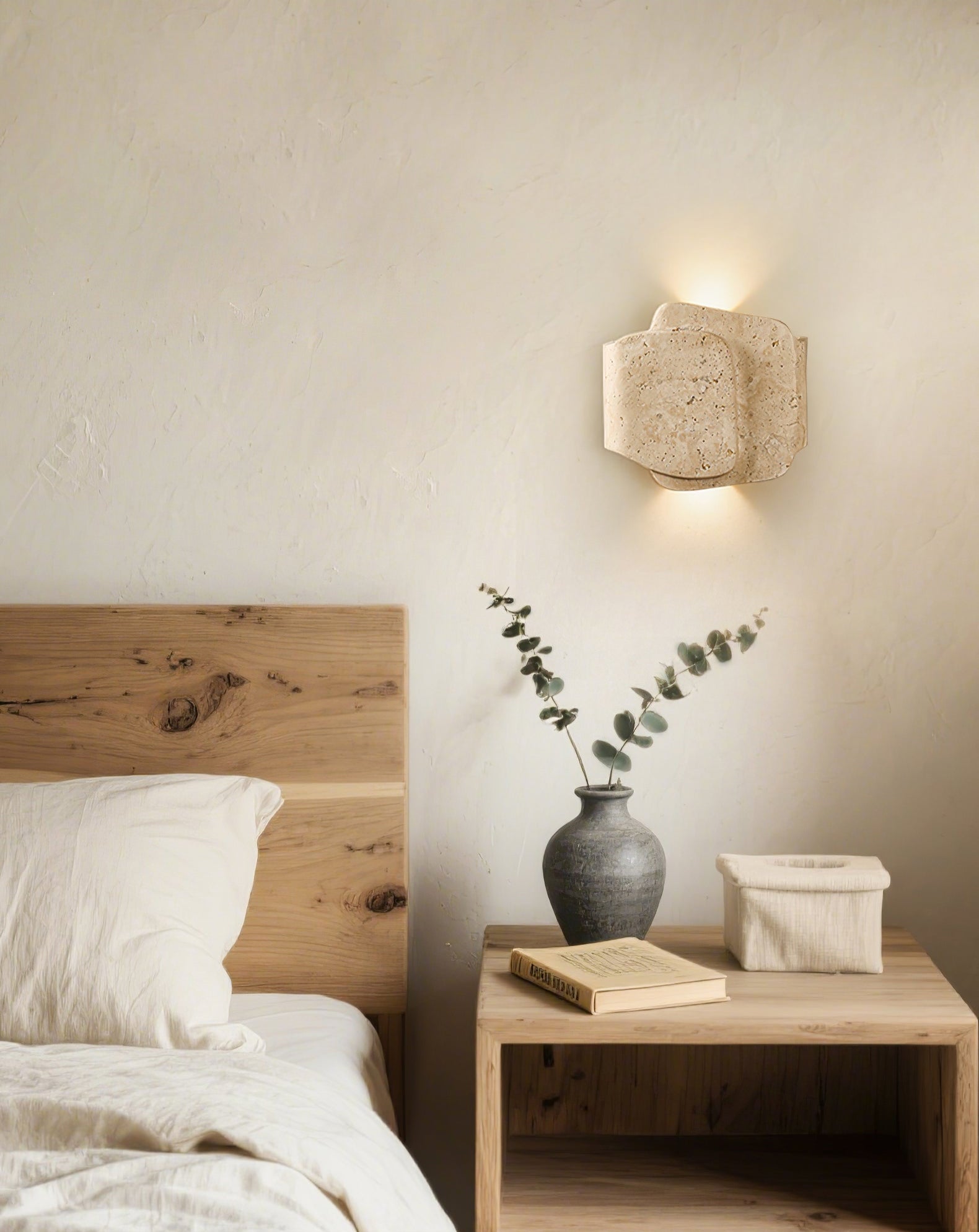 Layered Travertine Wall Light - Letslighting