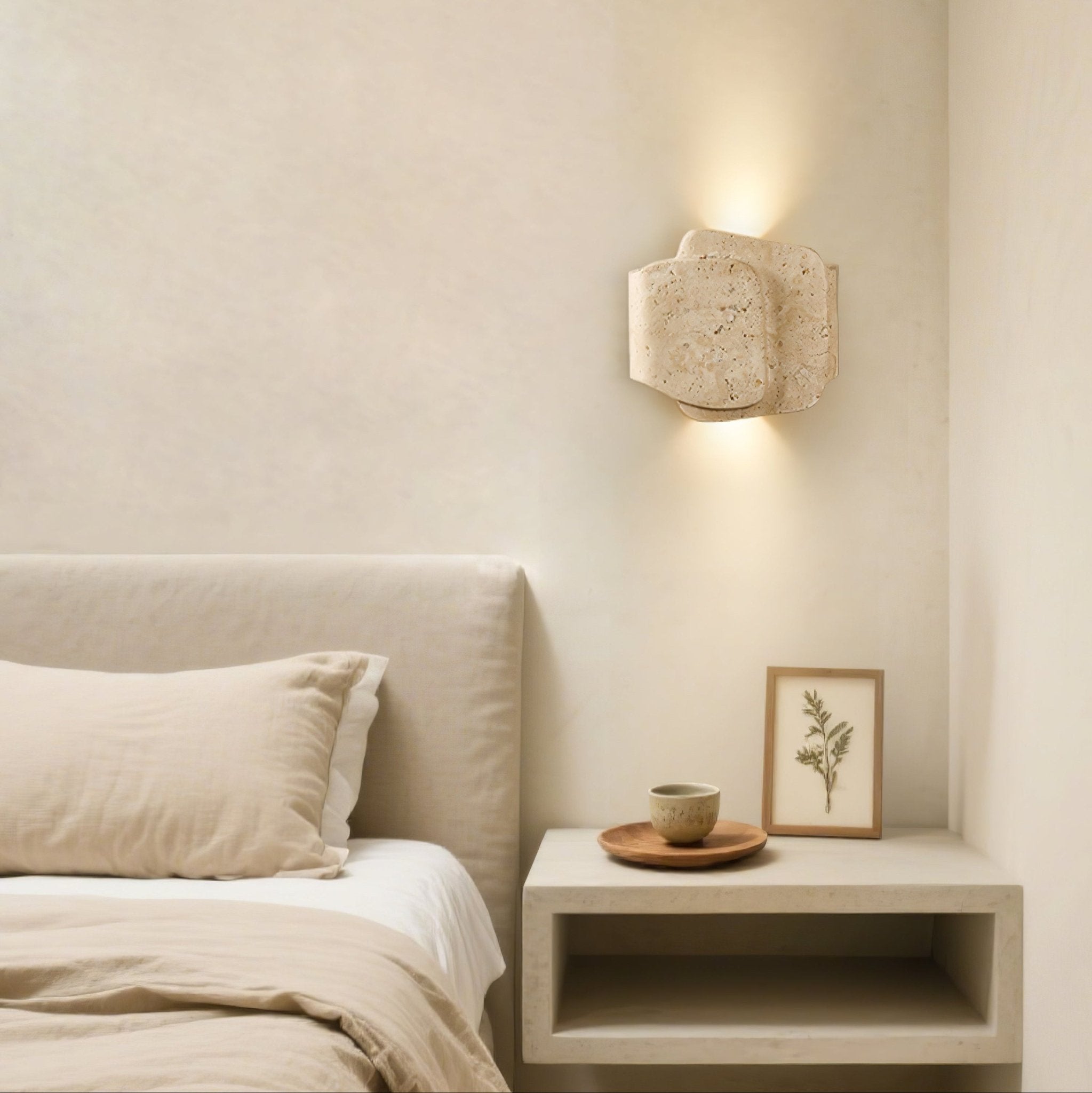 Layered Travertine Wall Light - Letslighting