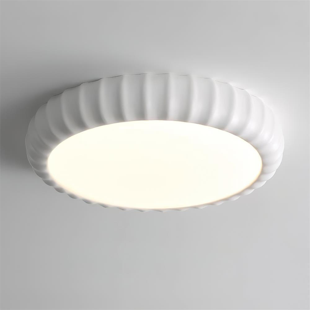 Ceiling Light Soft Green Resin Minimalist Flush Mount Modern - Letslighting
