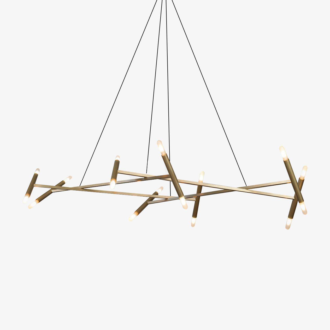 Astra Modern Brass Chandelier - Letslighting