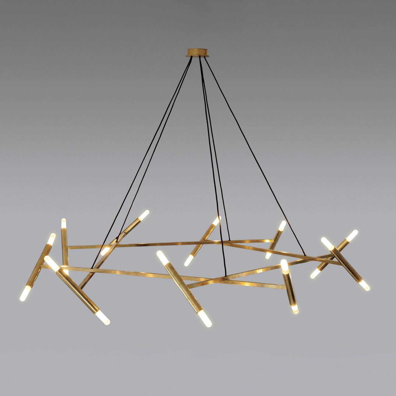Astra Modern Brass Chandelier - Letslighting