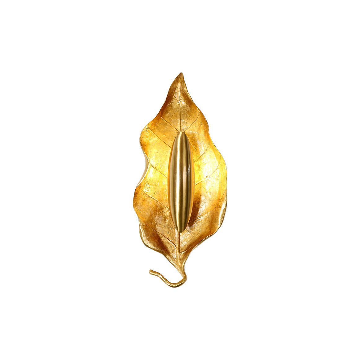 Evraee Nordic Art Leaf Brass Wall Lamp - Letslighting