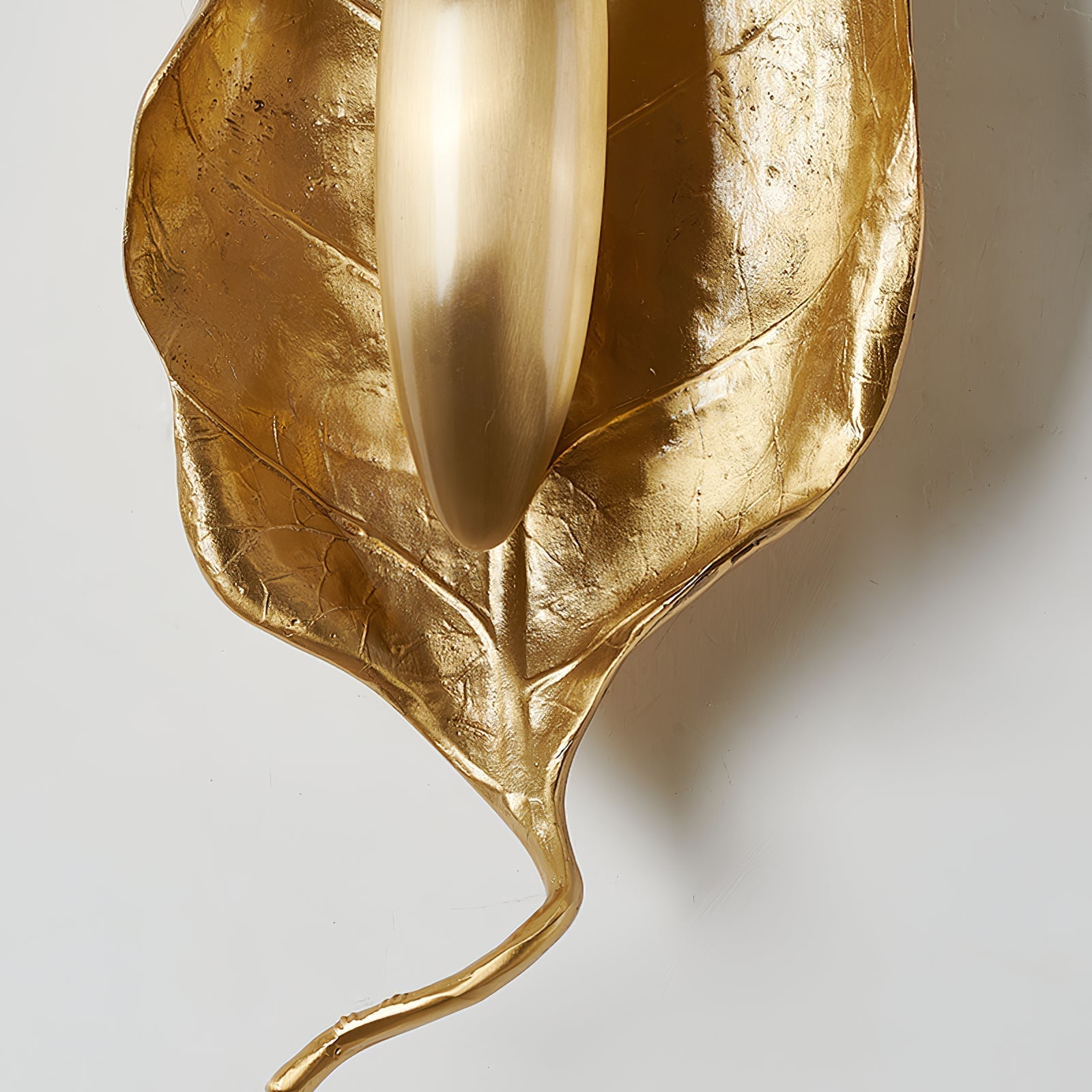 Evraee Nordic Art Leaf Brass Wall Lamp - Letslighting