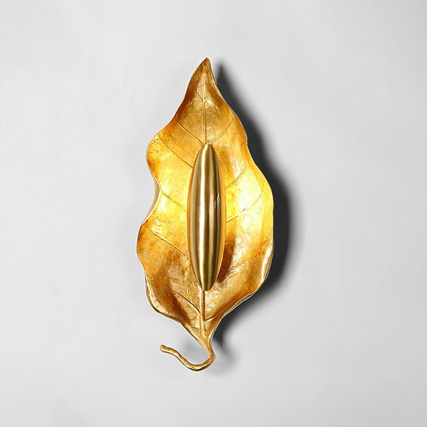 Evraee Nordic Art Leaf Brass Wall Lamp - Letslighting