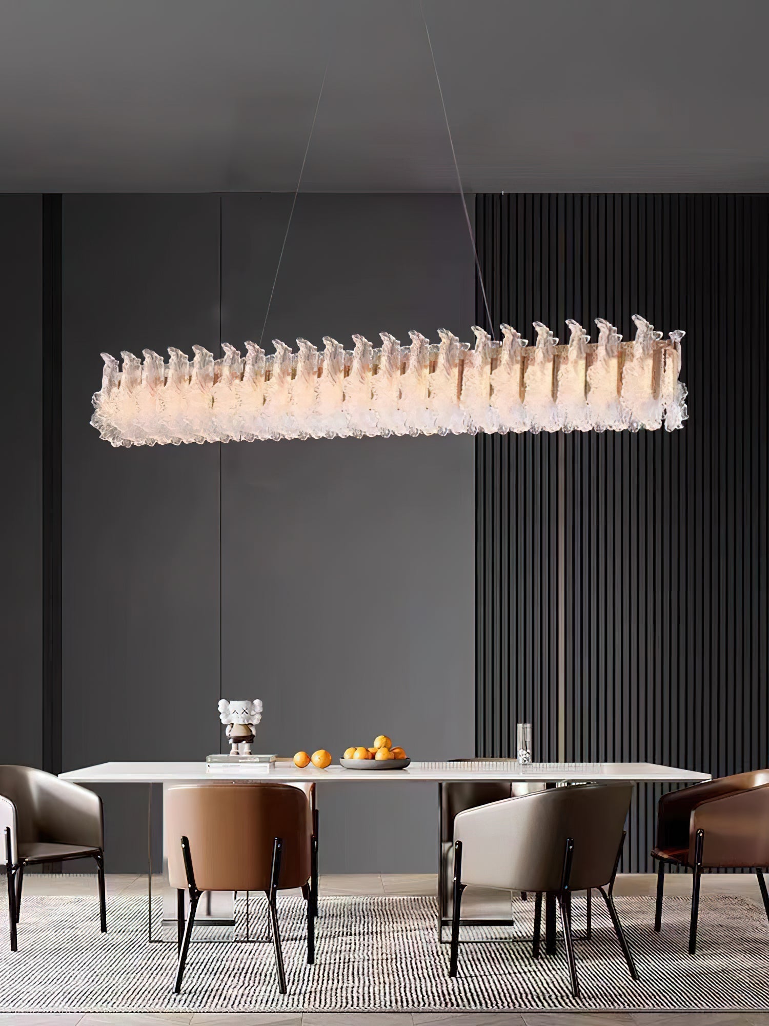 Ulcarir Luxury Leaf Glass Acrylic Chandelier - Letslighting