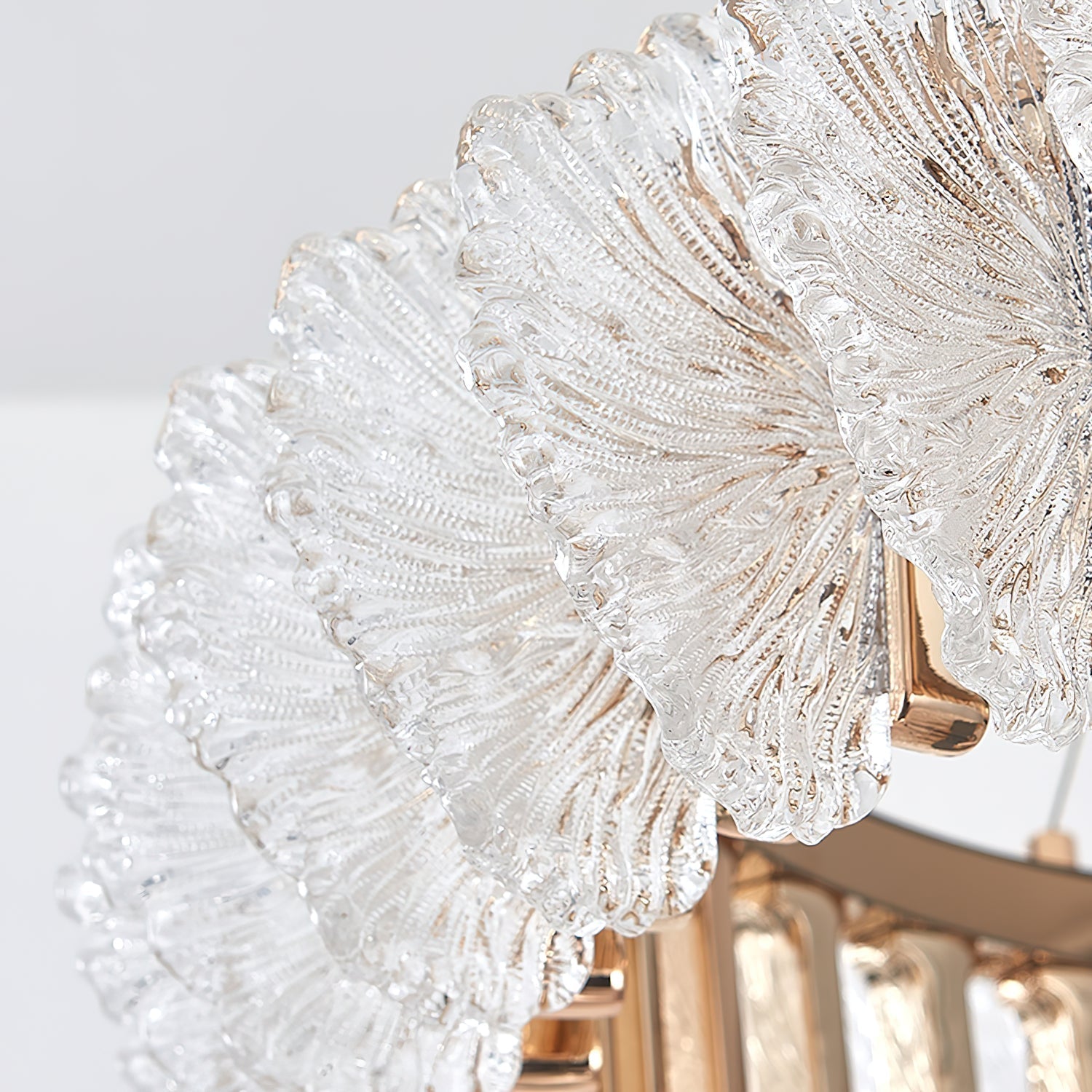 Ulcarir Luxury Leaf Glass Acrylic Chandelier - Letslighting