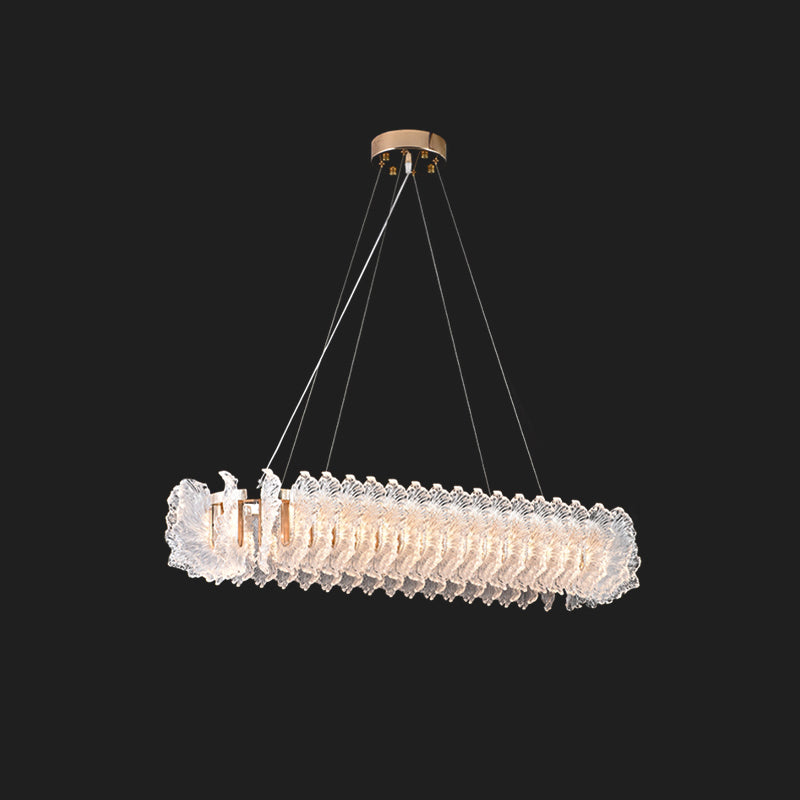Ulcarir Luxury Leaf Glass Acrylic Chandelier - Letslighting
