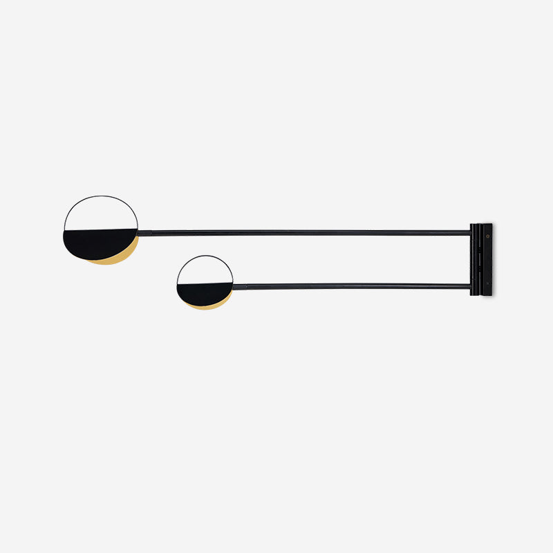 Leaves Wall Lamp Circular Matte Two-Arm Minimalist - Letslighting