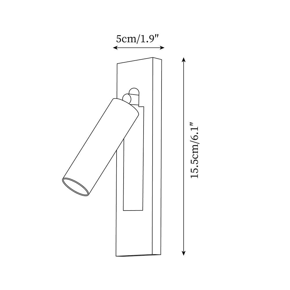 Ledtube Wall Lamp Minimalist Slim Cylinder - Letslighting