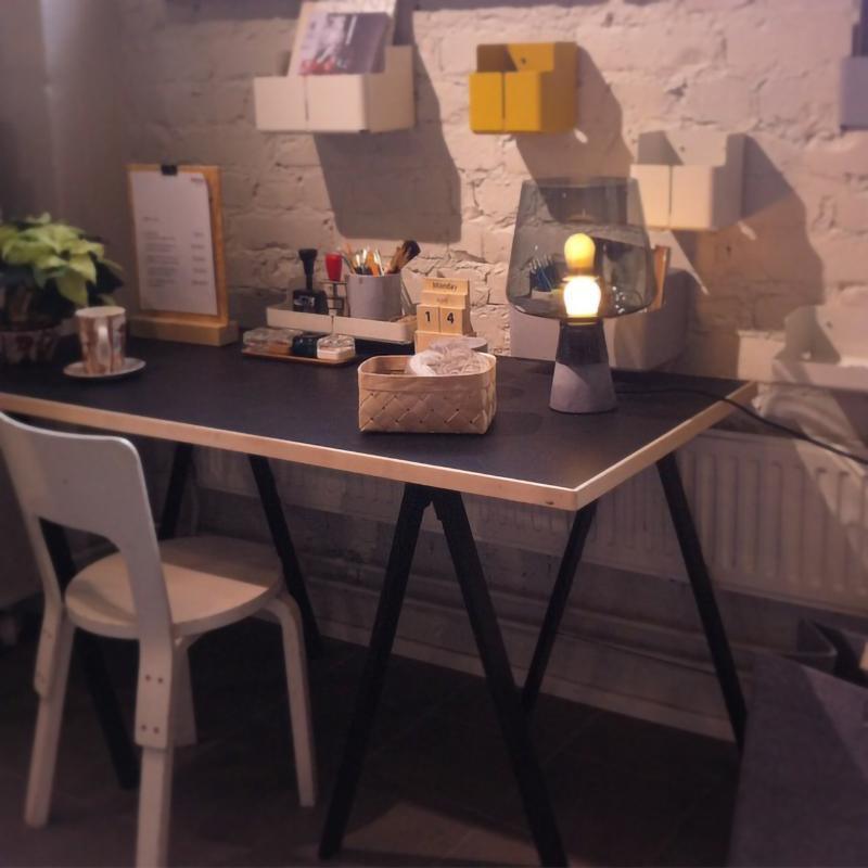 Lydia Minimalist Cement Table Lamp - Letslighting