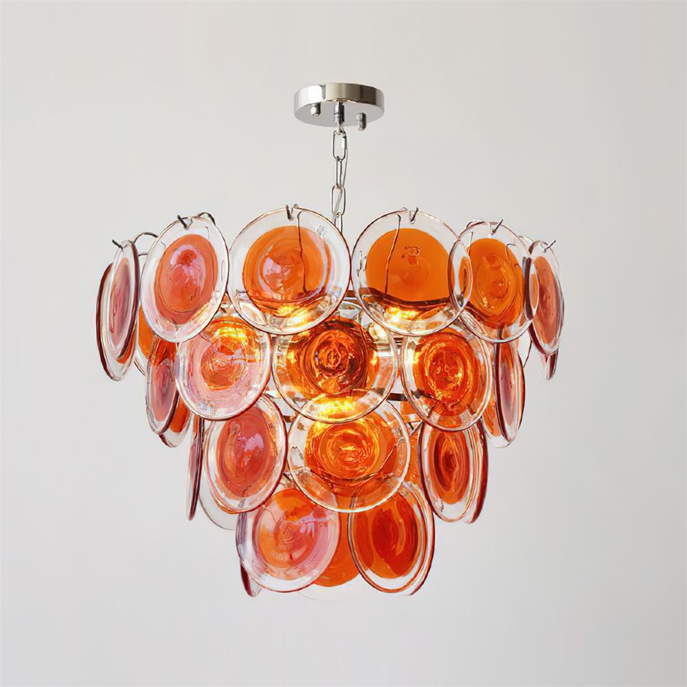 Lelaina Chandelier Hand-Blown Glass Cascade - Letslighting