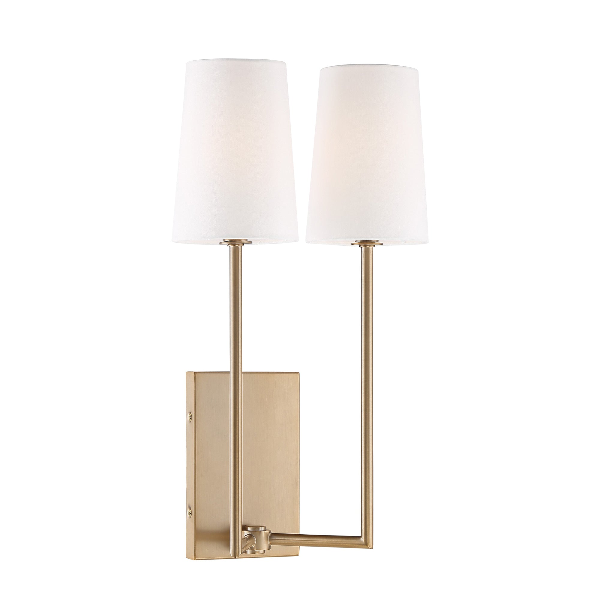 Sytheir Vintage Art Brass Fabric Wall Lamp - Letslighting