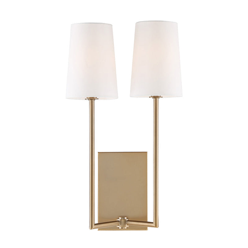 Sytheir Vintage Art Brass Fabric Wall Lamp - Letslighting